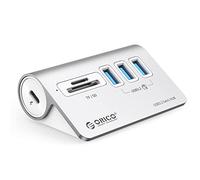 ORICO Hub USB C 3.2 Gen1 de 5 Puertos, Concentrador Alimentado 5Gbps con 3 USB A, Ranuras SD/TF, Divisor de Aluminio con Cable 0.5m para Macbook, Macbook Pro