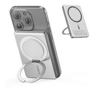 ORICO Kada Batería Externa MagSafe 5000mAh, Ultra Delgada con Soporte Plegable, Carga Rápida 20W PD, Compatible con iPhone 17/16/15/14/13/12 Pro/MAX/Plus/Mini, Plata - KD5S