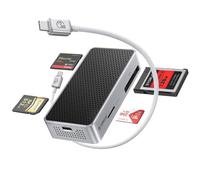 ORICO Lector de tarjetas 4-IN-1 40Gbps, CFexpress Type A/B Card Reader, SD/TF UHS-II, Lecteur de Cartes Compatible Avec Thunderbolt 3/4/5, compatible con Sony/Canon/Nikon/Fuji