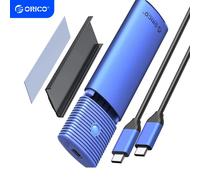 ORICO M.2 NVMe SATA SSD adaptador de carcasa USB C sin herramientas 3,2 Gen 2 10Gbps NVMe 5Gbps NGFF SATA PCIe con disipador de calor de Metal Dual Protocol
