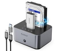 ORICO M.2 NVMe y estación de Acoplamiento HDD de 2,5/3,5 Pulgadas con clonación sin conexión, 10 Gbps, con Carcasa de disipador térmico de Aluminio (IT28E-C)