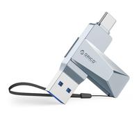 ORICO Memoria USB 32 GB USB 3.2 OTG, hasta 150 MB/s, Pendrive 2 en 1 Tipo C, Carcasa de Metal, Compatible con iPhone 17/16/15, Android, Smartphones, Tablets, Mac y Portátiles, Azul, CB05