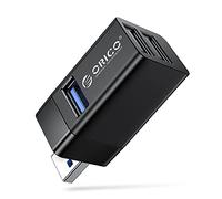 ORICO Mini Hub 3 Puertos, Adaptador Portátil Con 1 USB 3.0 y 2 USB 2.0, Alta Velocidad Para Ordenador Portátil MacBook Sobremesa Unidad Flash Impresora Teclado Ratón