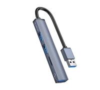 ORICO Mini Hub USB, 4 Puertos USB 3.0 Hub 2.0, estación de Adaptador USB con Cable de 15 cm, Ultra Slim Portable Data Hub, para el Ordenador portátil, iMac Pro, MacBook Air, Mac, PC portátil