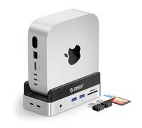 ORICO MiniDock Mac Mini M4 Dock & Stand con memoria SSD no extraíble de 1 TB, USB C Hub con 2 USB-A 10 Gbps, SD/TF 3.0, perfecto para Mac mini M4/M4 Pro - VSE