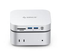 ORICO Minimata 1TB Disco Duro Externo, Almacenamiento Externo, Docking Station, expansión SSD Externa para Mac Mini M4, hasta 1000MB/s, Puertos USB3.2/USB2.0/SD/TF/Audio, diseño sin Costuras - M4Max