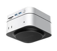 ORICO MiniMate 4TB SSD externo compatible con Mac mini M4, 2 TB para procesamiento de datos de 40 Gbps (3200 MB/s), 2 TB para memoria de copia de seguridad de 1000 MB/s, USB 3.0 (10 Gbps) * 3, TF y SD