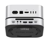 ORICO MiniMate Pro+ 40Gbps Mac Mini M4 Docking Stand & Hub with Built-in 512G NVMe SSD (Non-Removable) Mac Mini M4 and M4 Pro 2025, Aluminum USB4 Dock, 3.5mm Audio I/O, 2×USB-A, Compatible with USB4