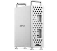 ORICO MiniPro Mac Mini M4 Docking Station y Soporte con 2TB SSD Externa, USB-C 10Gbps Hub, Funda Protectora de Aleación de Aluminio Vertical Compatible con Mac Mini M4/M4 Pro - MS10