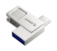 ORICO Pendrive 128 GB, Memoria USB Doble Conector USB-A y USB-C, Pen Drive Mini, Velocidad de Lectura 100 MB/s, USB Memoria Portátil para Smartphone Android, iPhone 15/16/17, MacBook, Plug & Play