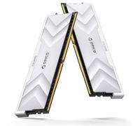 ORICO Raceline Champion DDR5 RAM 32GB (2x16GB) 6000MHz CL30, Memoria para Escritorio, Baja Latencia, Overclocking en Plataforma Dual, ON-Die ECC, UDIMM Sin Búfer, Optimizada para Gaming-Plata H500