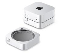 ORICO STH03 Soporte Extensible Mac Mini 2024 | Type-C+2USB+3,5mm Audio | Interruptor Integrado + refrigeración 360°, ABS Plateado