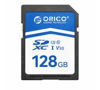 ORICO Tarjeta SD 128GB UHS-I C10 U3 V30, Lectura hasta 100 MB/s, Compatible con 4K/Full HD, Tarjeta de Memoria SDXC para Cámaras DSLR/Sin Espejo Canon, Nikon, Sony, Fujifilm - SD30