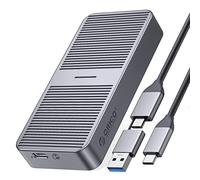 ORICO USB4 Carcasa M.2 NVME SSD de 40Gbps Thunderbolt USB C, Adaptador NVME PCIe 2280 M-Key (B+M Key), Carcasa de Disco Duro Externo Apoyo Thunderbolt 3/4 USB 3.2/3.1/3.0/Tipo C, 2800MB/s -M224GY