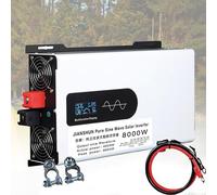 ORIDLECTAL Inversor, Convertidor DC 12V-48V a AC 110V-220V, Inversor Onda Pura 5000W-10000W, con Pantalla LCD, para Camping y Autocaravanas 24V10000W