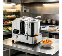 ORIDLECTAL Picadora Comercial de Verduras y Carne, 2000W, Bowl Ancho de 10", Control sin escalones Carnes, Aves, mariscos y Vegetales en restaurantes 9L