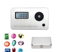 ORIDLECTAL Refractómetro de Gemas con Pantalla LCD, Probador de Diamantes para Joyería, Herramientas de Identificación, Error ±0,005, Precisión 0,001, Índice 1,300-3,000