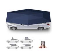 ORIDLECTAL Sombrilla Portátil Plegable para Exteriores, Cubierta para Coche Universal, con Ventosas NBR, Resistente al Agua y Fácil de Transportar 4.2MBlue