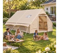 ORIDLECTAL Tienda de Campaña Hinchable, 4-6 Personas, 12 m² | El interior amplio permite organizar mejor la zona de descanso, bolsas, sillas y otros básicos de camping