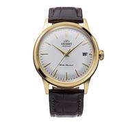 Orient Bambino 38mm - Reloj de Pulsera mecánico automático y de Cuerda Manual para Hombre con Correa de Cuero y Pantalla analógica - RA-AC0M