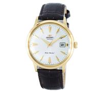 Orient Bambino Automático Blanco Esfera Vestido Cuero FAC00003W0 Reloj de Hombre