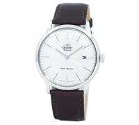 Orient Bambino Automático Blanco Esfera Vestido Cuero FAC0000EW0 Reloj de Hombre