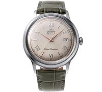 Orient Bambino clásico vintage esfera crema correa de cuero reloj para hombre...