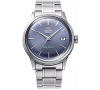Orient Bambino esfera azul correa de acero reloj de vestir automático para ho...