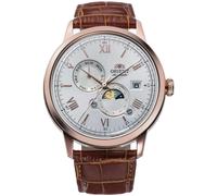 Orient Bambino Reloj Automático Hombre RA-AK0801S30B Sol y Luna Esfera Plata 30M