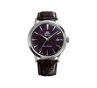 Orient Bambino Versión 7 40.5 mm | Automático/cuerda manual | Reloj de vestir de acero inoxidable | Cristal mineral abovedado, Púrpura