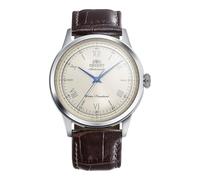 Reloj ORIENT RA-BB0003Y Unisex Automático Acero Correa Cuero Esfera Beige Nuevo