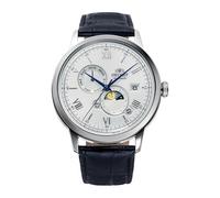 Reloj ORIENT RA-AK0802S Hombre Automático Acero Correa Cuero Esfera Blanco Nuevo