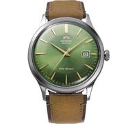 Orient Classic Bambino V4 Segunda generación - Reloj de Pulsera mecánico automático y de Cuerda Manual de Piel clásica Elegante Fina RA-AC0P, Verde Claro, Clásico
