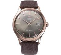 Orient Classic Bambino V4 Segunda generación - Reloj de Pulsera mecánico automático y de Cuerda Manual de Cuero clásico Elegante Delgado RA-AC0P, Bronce, Clásico
