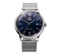 Orient Classic Bambino V6 - Reloj de Hombre automático de Carga Manual Elegante AC00, Milanese Blue, Clásico