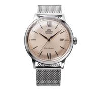 Orient Classic Bambino V6 - Reloj de Hombre automático de Carga Manual Elegante AC00, Milanese Crema, Clásico