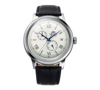 Reloj ORIENT RA-AK0701S Hombre Automático Acero Correa Cuero Esfera Blanco Nuevo