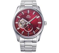 Orient Contemporary Corazón Abierto Esfera Roja Pulsera de Acero Reloj para H...