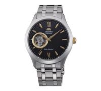 Orient Contemporary Open Heart AG03 - Reloj automático para Hombre con Cuerda Manual, 39 mm Acero Negro Dorado, Informal