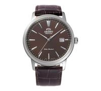 Orient Contemporary Symphony III - Reloj de Hombre automático y de Carga Manual, mecánico, Informal, Correa de Piel marrón, Caja de Acero Inoxidable, Esfera analógica marrón - RA-AC0F17Y