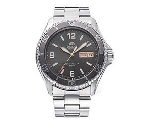 Orient Kamasu/Mako III - Reloj de Pulsera automático para Hombre, de Cuerda Manual, Deportivo, de Acero o Silicona, con Corona de Rosca y Cristal de Zafiro