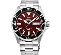 Orient Kamasu - Reloj de Buceo automático japonés de Acero Inoxidable para Hombre, Rojo - Pulsera de Metal, Reloj de Buceo