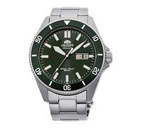 Orient Kano/Big Mako - Reloj de Pulsera mecánico mecánico para Hombre, automático, de Acero o Silicona, Sumergible, Verde, Pulsera