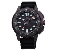 Orient M-Force - Reloj de Pulsera automático para Hombre, Cuerda Manual, mecánico, Deportivo, Silicona Negra, Correa