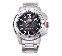 Orient M-Force Segunda Generación Reloj de Pulsera para Hombre automático de Cuerda Manual mecánico Deportivo, Acero Antracita, Pulsera