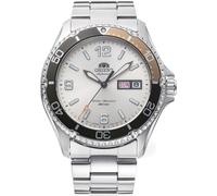Orient Mako 2023 automático esfera plateada acero inoxidable reloj para hombr...