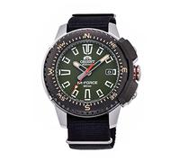 ORIENT Orient RA-AC0N03E M-Force Delta - Reloj de buceo automático para hombre, correa de nailon SLP-Thru con esfera verde, Reloj de buceo