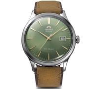Orient Classic Bambino V4 Segunda generación - Reloj de Pulsera mecánico automático y de Cuerda Manual de Piel clásica Elegante Fina RA-AC0P, Verde Claro, Clásico