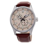 Orient RA-AK0405Y10B - Reloj analógico automático para Hombre con Correa de Piel, marrón, Correa