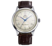 Orient Clásico Bb00 Child 38 Romano - Reloj Unisex automático y de Cuerda Manual mecánico clásico con Correa de Cuero marrón, Caja de Acero Inoxidable, Esfera Amarilla - RA-BB0003Y